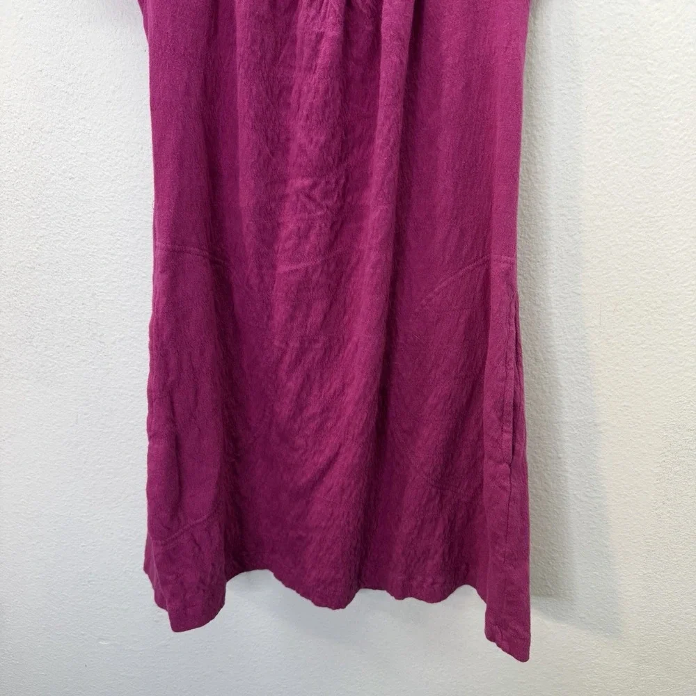 Free People Vivi Mini Dress Pink S Halter Open Back Pockets Cover Up Beach